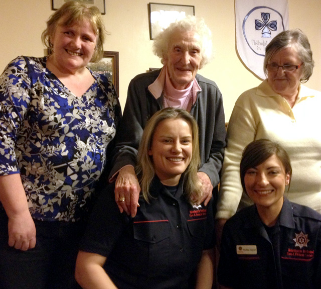 Methodist Women in Ireland meet the Firefighters